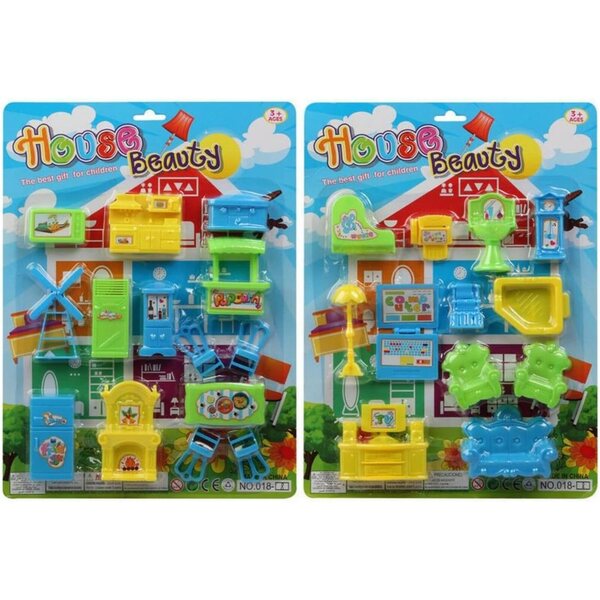 Casa delle Bambole BigBuy Kids Multicolore, con Accessori, 25x34x40 cm