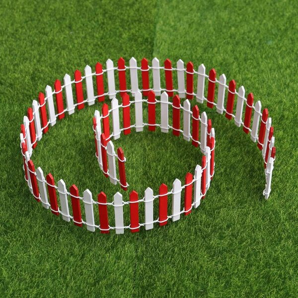 Miniatur-Holzzaun für Feengärten und Weihnachtsdekorationen, 90 x 5 cm