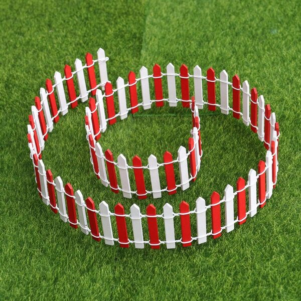 Miniatur-Holzzaun für Feengärten und Weihnachtsdekorationen, 90 x 5 cm