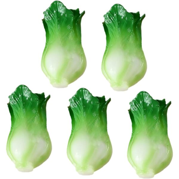 UPKOCH Mini Verdure Verdi Finte 5 Pezzi per Casa delle Bambole e Decorazioni Fai da Te