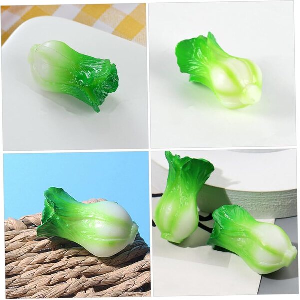 UPKOCH Mini Verdure Verdi Finte 5 Pezzi per Casa delle Bambole e Decorazioni Fai da Te
