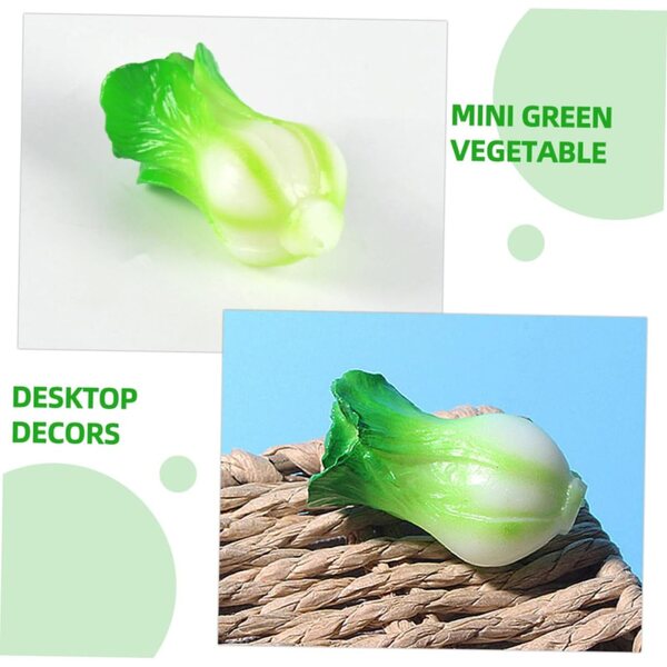 UPKOCH Mini Verdure Verdi Finte 5 Pezzi per Casa delle Bambole e Decorazioni Fai da Te