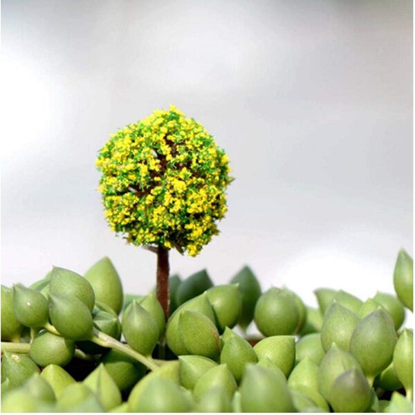 Miniature Alberi in Resina per Casa delle Bambole e Giardino in Stile Europeo