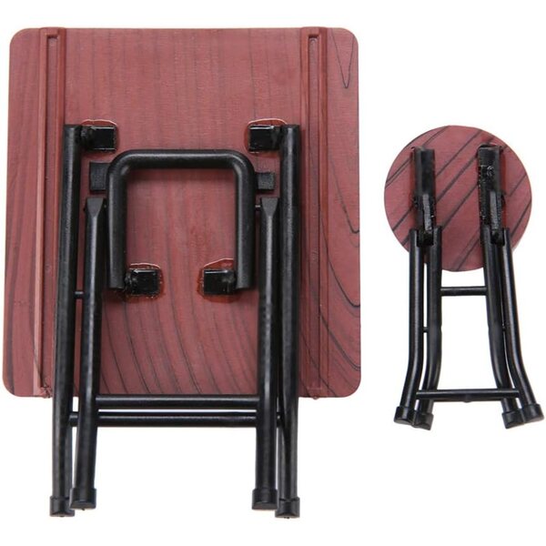 Set Tavolo e 4 Sedie per Casa delle Bambole Scala 1/12 in ABS Robusto e Sicuro