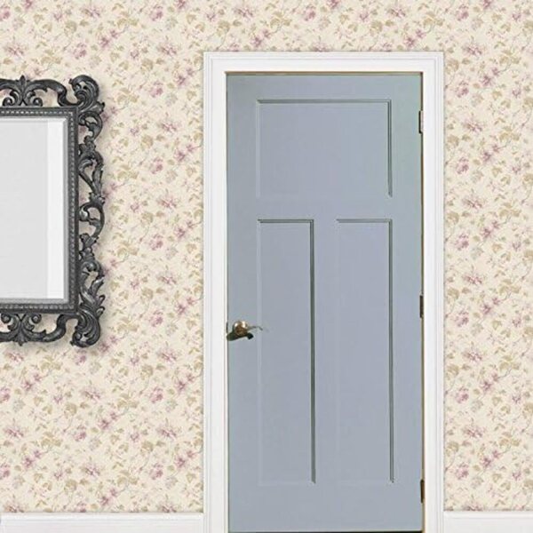 MyTinyWorld Miniaturtapete Floral Violett für Puppenhaus 1:12