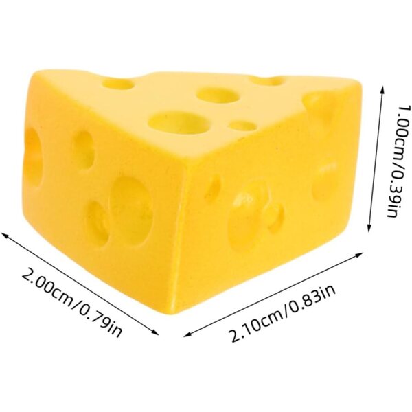 Abaodam 20 kleine Käse in realistischen Harzminiaturen für Puppenhausdekorationen