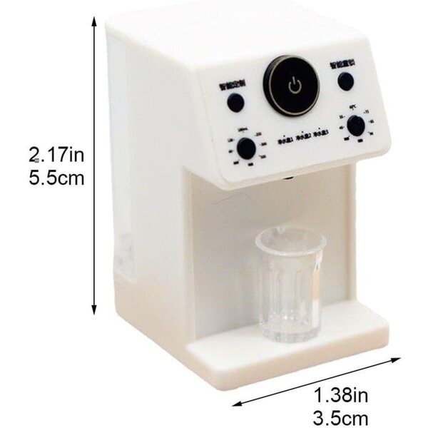 Mini Distributore Acqua in Plastica per Casa delle Bambole 5,5x3,5 cm