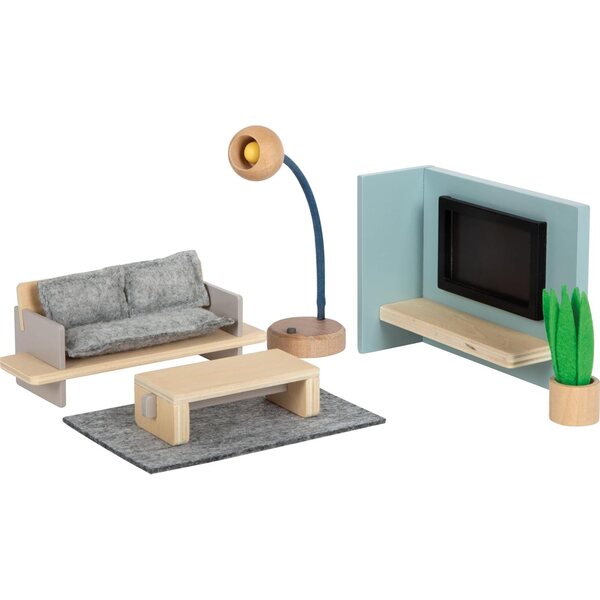 Small Foot puidust nukumaja elutoa mööblikomplekt, loomingulised mängud lastele