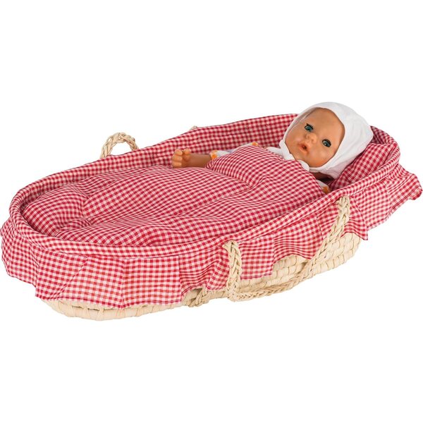 goki bamboletragekorb con Bettino Morbido per Bambini, Adatto a Pupazzi fino a 52 cm