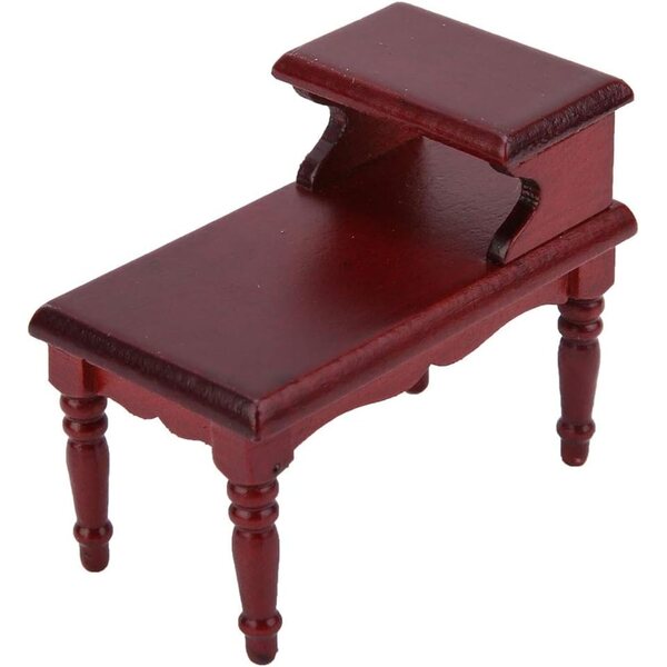 Generic Tavolino da Tè in Legno per Casa delle Bambole 1:12 - Decorazione Elegante