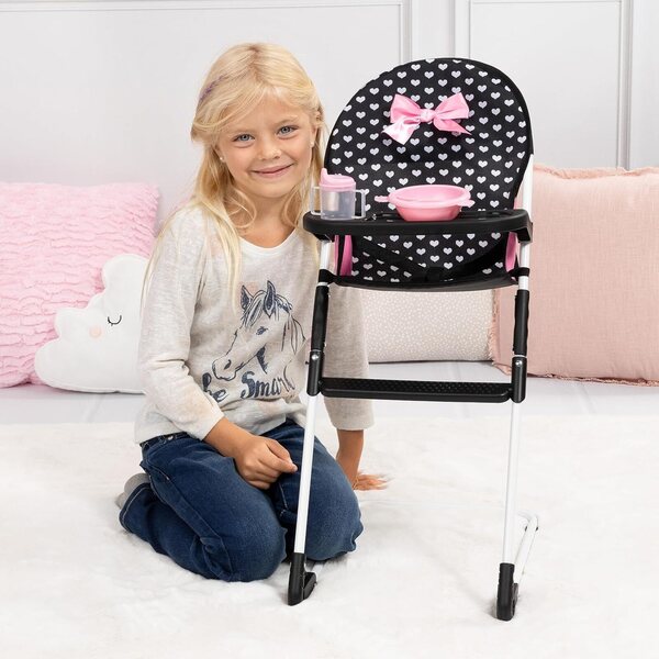 Set di accessori per bambole Bayer Design con seggiolone, lettino, arco gioco e borsa per Bambini 3+