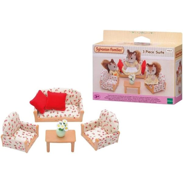 Sylvanian Families 4464 Dreiteiliges Einrichtungsset für Puppenhaus