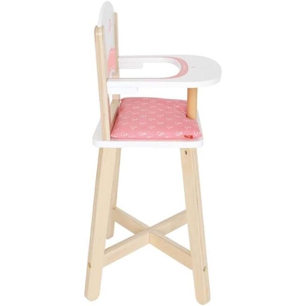 Hape E3600 Seggiolone in Legno per Bambole con Cuscino, Gioco Creativo 3+ anni