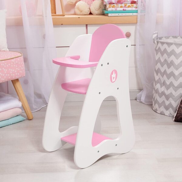 Bayer Design Princess World Puppenhochstuhl für Puppen bis 46 cm, mit integriertem Tablett
