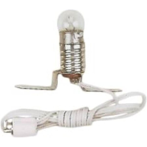 Beleuchtungssockel E 10/19 V weiß für Modelle, Puppen und Krippen