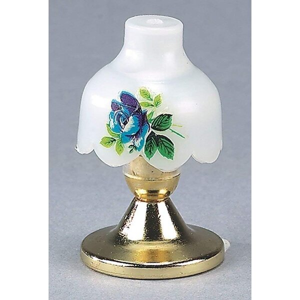 Lampada da tavolo mini con base in metallo e paralume rosa 35mm - Kahlert Licht