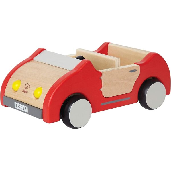 Hape bambole-Villa in Legno con 6 Stanze e Accessori + Auto Famiglia in Legno