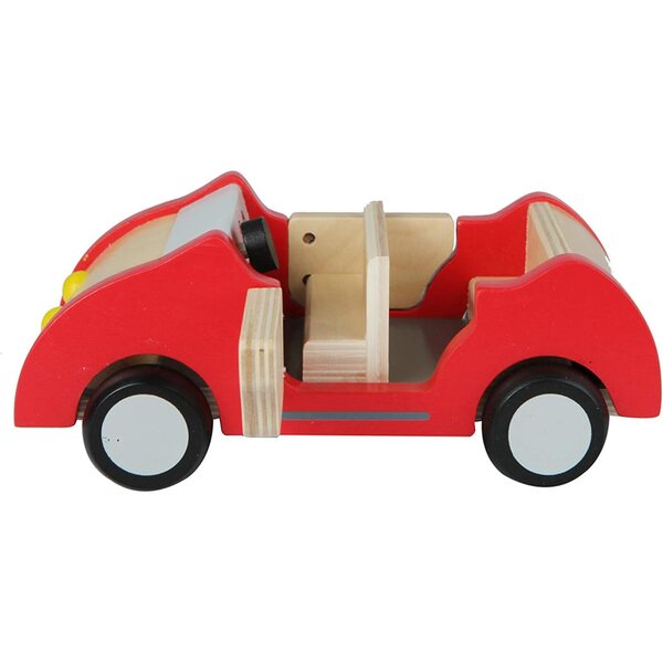 Hape bambole-Villa in Legno con 6 Stanze e Accessori + Auto Famiglia in Legno