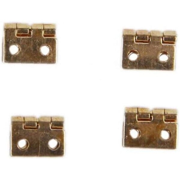 12 Mini Cerniere Dorate per Mobili in Miniatura 1/12 - Ideali per casa delle bambole e Box