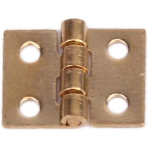 12 Mini Cerniere Dorate per Mobili in Miniatura 1/12 - Ideali per casa delle bambole e Box