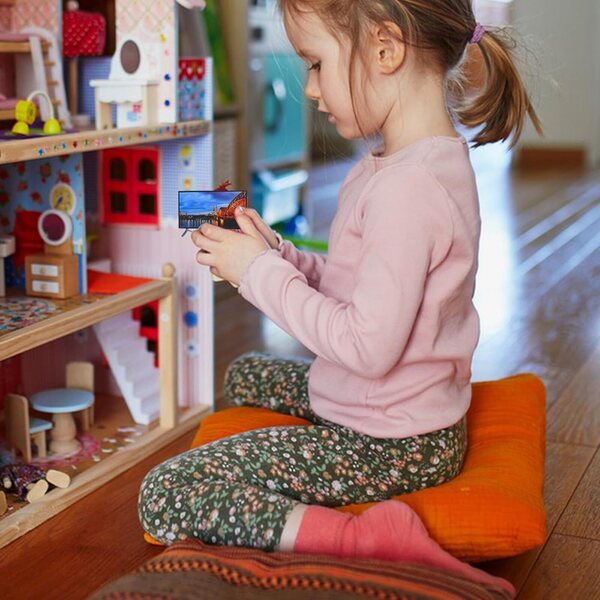 DOITOOL Miniature TV per casa delle bambole in scala 1:12, set 4 pezzi, dettaglio realistico 5,8x3,3 cm