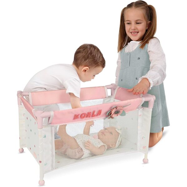 Lettino Da Viaggio Koala De Cuevas Toys per Bambole 30x50x29 cm Pieghevole