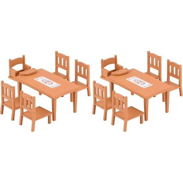 Sylvanian Families Holz-Esstisch-Set für Puppenhaus, 20 x 5,5 x 15 cm