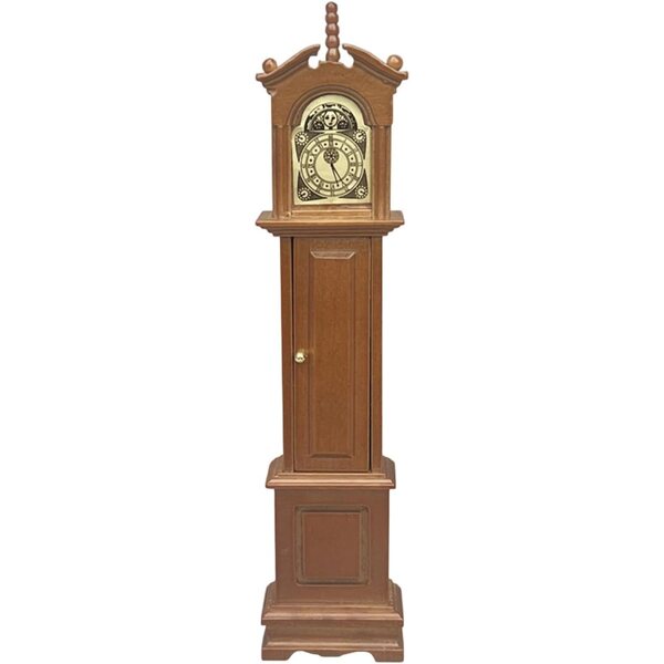 Mini Orologio a Pendolo Vintage in Legno Scala 1:12 per Arredo Casa e Ufficio