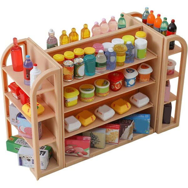 PP-Regalmöbel-Miniaturen für Puppenhaus – tragbarer und dekorativer Organizer