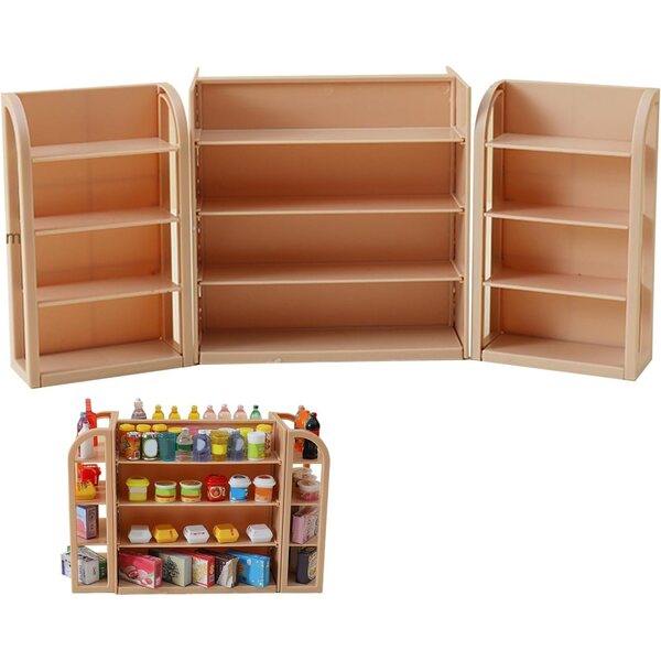PP-Regalmöbel-Miniaturen für Puppenhaus – tragbarer und dekorativer Organizer