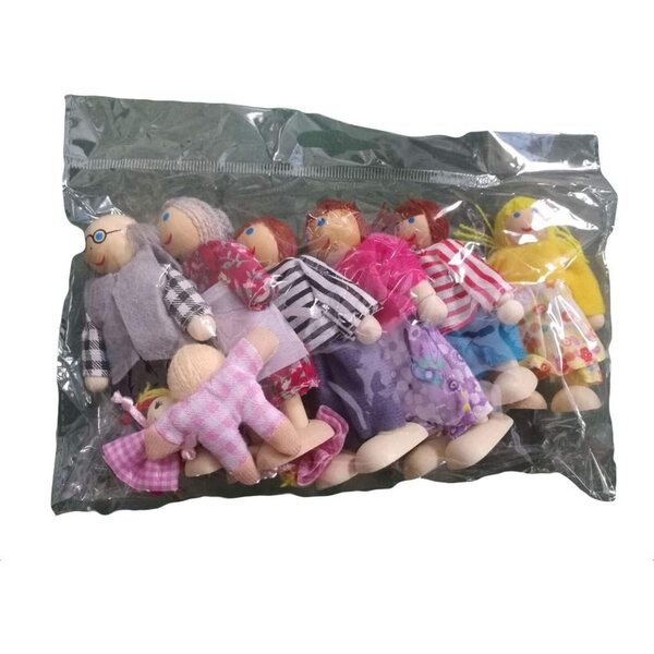 Holzhaus-Set mit 8 Figuren und Möbeln für Kinder – kreatives und lehrreiches Spiel