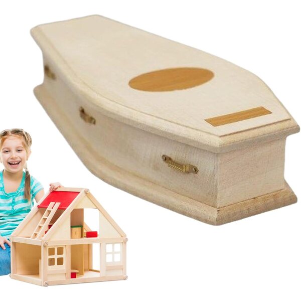 Mini Bara in Legno Grezzo per Casa delle Bambole e Decorazioni Halloween