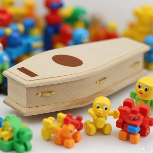 Mini Bara in Legno Grezzo per Casa delle Bambole e Decorazioni Halloween