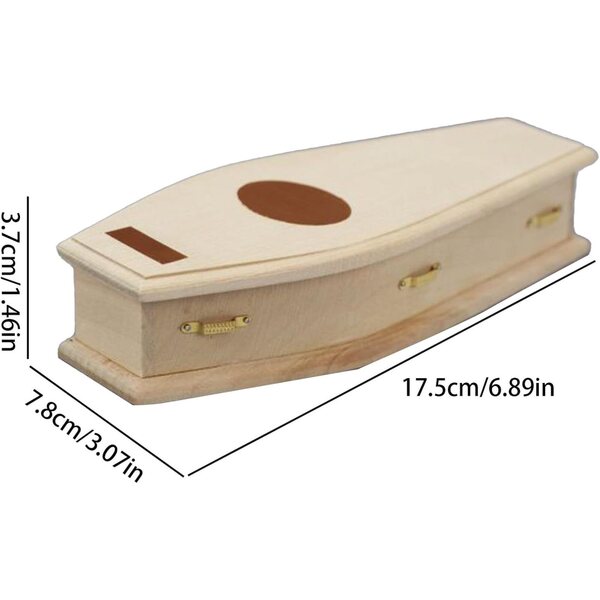 Mini Bara in Legno Grezzo per Casa delle Bambole e Decorazioni Halloween