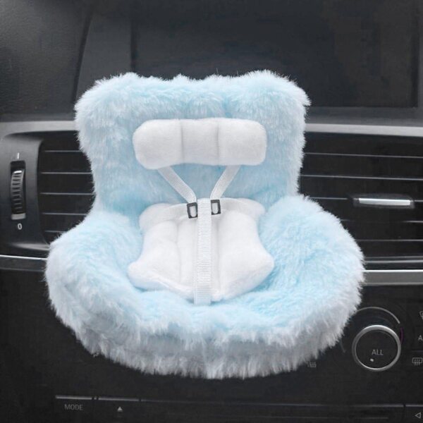Hrippy Plüschpuppen-Autositz, Mini-Babysitz für Puppen bis 17 cm, Autozubehör