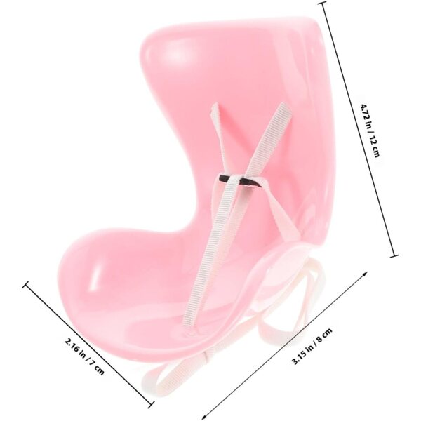 STOBAZA Mini-Plüsch-Autositz für Puppen, rosa, Puppenhaus-Zubehör