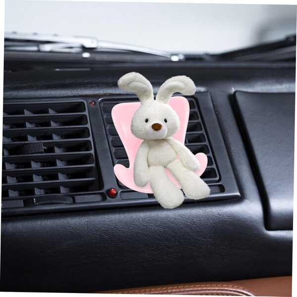 STOBAZA Mini-Plüsch-Autositz für Puppen, rosa, Puppenhaus-Zubehör
