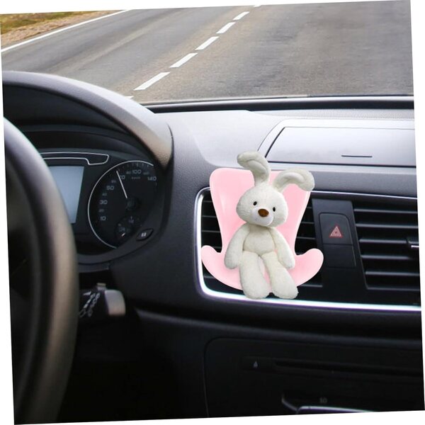 STOBAZA Mini-Plüsch-Autositz für Puppen, rosa, Puppenhaus-Zubehör