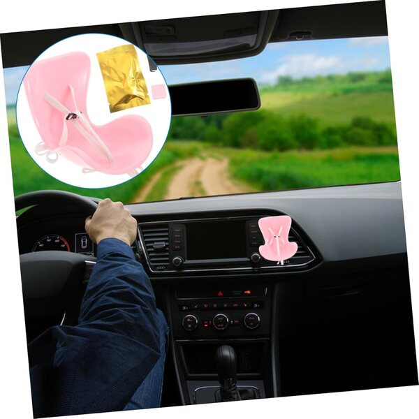 STOBAZA Mini-Plüsch-Autositz für Puppen, rosa, Puppenhaus-Zubehör
