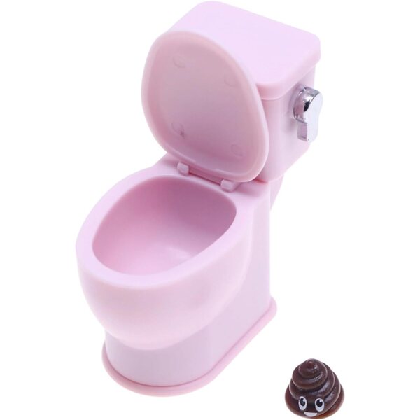 Vintage Toiletten-Miniaturmodell für Puppenhäuser 1:12 – realistisches Zubehör