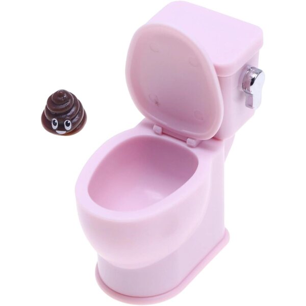 Vintage Toiletten-Miniaturmodell für Puppenhäuser 1:12 – realistisches Zubehör