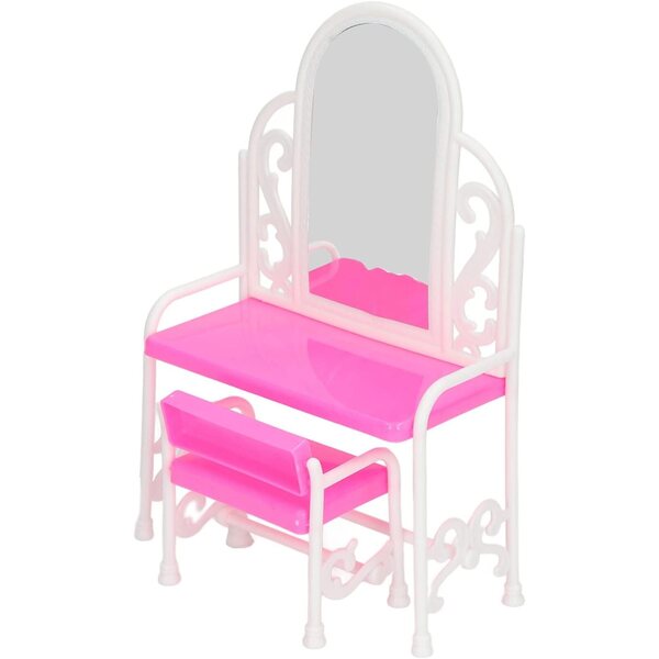 Generic Comò miniatura con specchio per casa delle bambole, fai-da-te e decorazione