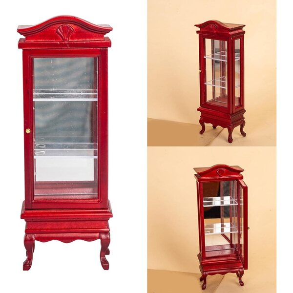 1:12 Miniatur-Vitrine aus Holz für Puppenhäuser, antikes und realistisches Design