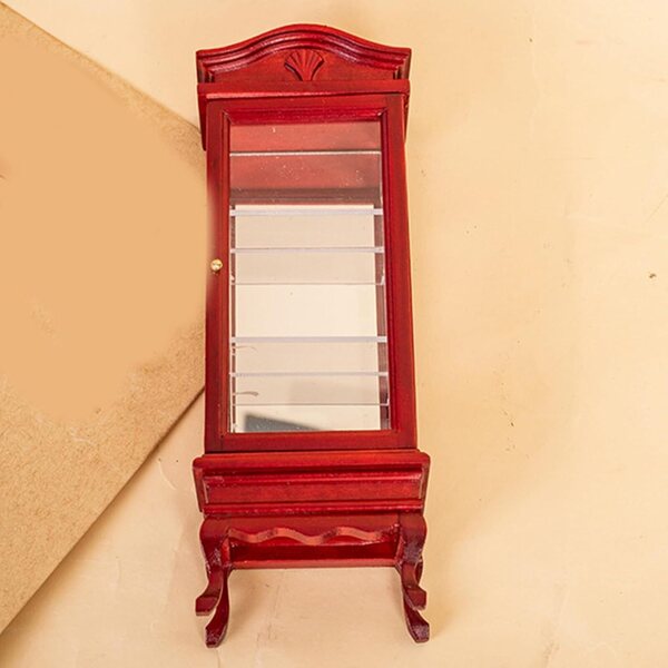 1:12 Miniatur-Vitrine aus Holz für Puppenhäuser, antikes und realistisches Design