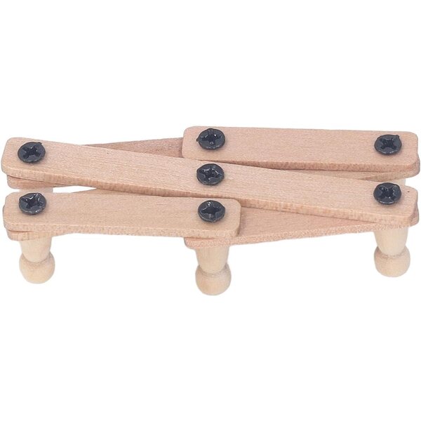 Mensola da Parete Miniatura in Legno di Betulla per Casa delle Bambole Scala 1/12