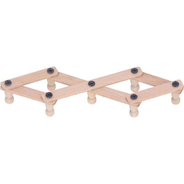 Mensola da Parete Miniatura in Legno di Betulla per Casa delle Bambole Scala 1/12