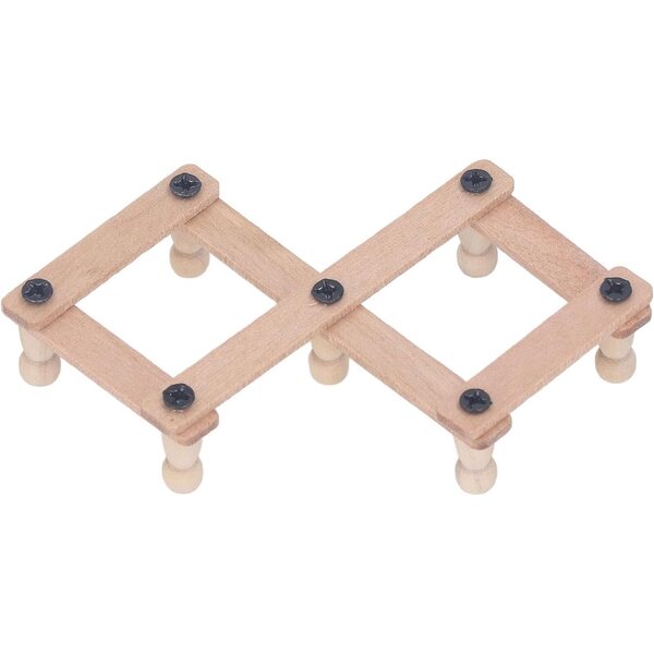 Mensola da Parete Miniatura in Legno di Betulla per Casa delle Bambole Scala 1/12