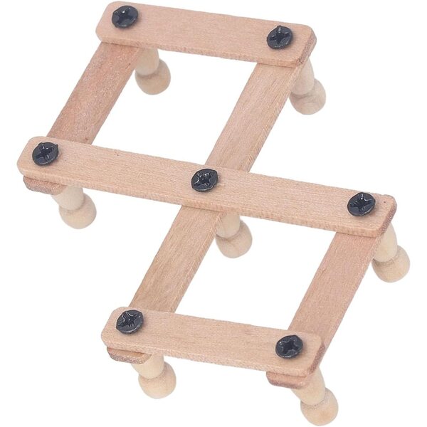 Mensola da Parete Miniatura in Legno di Betulla per Casa delle Bambole Scala 1/12