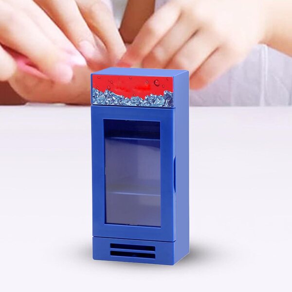 Mini frigorifero giocattolo a forma di distributore Cola, ideale per giochi di ruolo e decorazioni