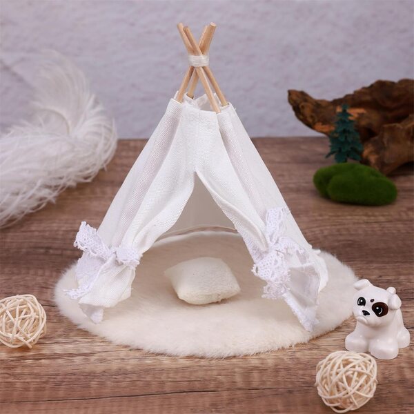 Mini-Stoffzelt für Puppenhäuser – kreatives Zubehör zum Spielen und Camping